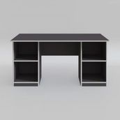 Kenzlife Masi Oka 75x170x60 cm Çift Raflı Dolap Gri Çalışma Masası
