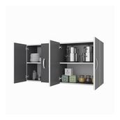 Kenzlife Merta Gri 60x120x32 cm Mutfak ve Banyo Dolabı