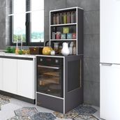 Kenzlife Nevgece Gri 165x60x56 Mutfak Dolabı
