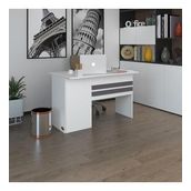 Kenzlife Ofis Masasi Kamikaze Byz Sag 75*110*60 Kilitli Kapakli Dolap Seritli Bilgisayar Calisma Masasi