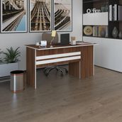 Kenzlife Ofis Masasi Kamikaze Cvz Sol 75*110*60 Rafli Dolap Seritli Bilgisayar Calisma Masasi
