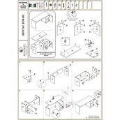 Kenzlife ofis masası kamikaze gri sol 75*150*80 raflı dolap şeritli bilgisayar çalışma masası - Beyaz - 75x170x60