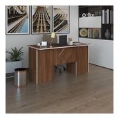Kenzlife Ofis Masasi Kuma Kengo Cvz 75*160*60 Kilitli Kapakli Dolap Ciftli Eskenar Bilgisayar Calisma Masasi