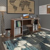Kenzlife Ofis Masasi Pat Morita Cvz 75*150*60 Rafli Dolap Ciftli Seritli Bilgisayar Calisma Masasi