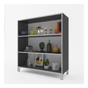Kenzlife Pakize Gri 108x90x30 cm Mutfak Dolabı