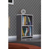 Kenzlife Süper Ga 60x40x19 cm 2 Katlı Tek Bölme Gri Kitaplık