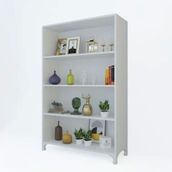 Kenzlife Tuğçe Beyaz 168x90x20 cm Kitaplık
