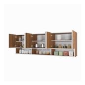Kenzlife Vice Ceviz 60x180x32 cm Mutfak Dolabı