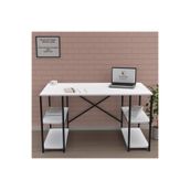 Kenzlife Yutaka Beyaz Siyah 75x170x60 Çalışma Masası