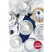 Keramika Blue Bloom 24 Parça 6 Kişilik Yemek Takımı