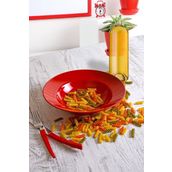 Keramika Delta Kırmızı 26 cm Makarna Tabağı