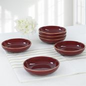 Keramika Mürdüm Halka 13 cm 6 Adet Çerezlik Sosluk
