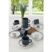 Keramika Stackable 12 Parça 6 Kişilik Çay Takımı
