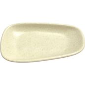 Keramika Tetra Artistik 15 cm Mat Krem Kayık Tabak
