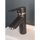 Kerasus Platinum Serisi Mat Sıyah Mix Lavabo Bataryası
