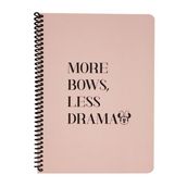 Keskin Color 16,5x22,5 cm 80 Yaprak Disney More Bows Less Drama Çizgili Defter