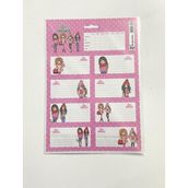 Keskin Color 220132-99 Ders Programlı 3'lü Etiket Best Friends Okul Etiketi