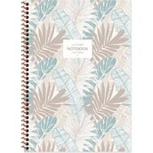 Keskin Color A4 Kareli La Plume Leaves Mavi Defter
