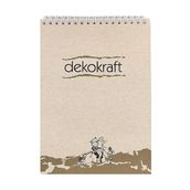 Keskin Color Dekokraft Spiralli Kareli A5 100 Yaprak Bloknot