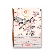 Keskin Color Pointille 20x28 cm Plastik Kapak 80 Yaprak Kareli Spiralli Defter