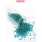 Kesme Cam Boncuk 2mm - 20 Gram - Şeffaf Turkuaz -BNC316