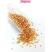 Kesme Cam Boncuk 2mm - 60 Gram - Şeffaf Altın - BNC366