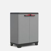 Keter Stilo Küçük Raflı Çok Amaçlı 90x68x39 cm Gri Plastik Dolap