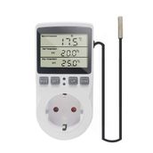 KETOTEK Dijital Termostat Priz Termostatik Sıcaklık Kontrol Fişi 220V sonda ile için Isıtıcı Fan Sera İnkübatör Sürüngen