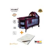 Kids Maxi Comfort Eurostyle Oyun Parkı 60 x 120 cm Mürdüm+Aloevera Yatak