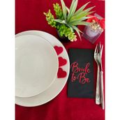 Kidspartim 16'lı Kırmızı Yaldızlı Siyah Bride To Be Peçete