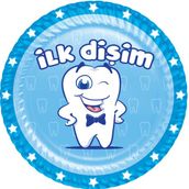 Kikajoy Roll-Up İlk Dişim Erkek Karton Tabak