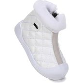Kiko Kids Biser Fermuarlı Termo Taban Beyaz Kız Bebek Bot