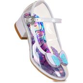 Kiko Kids Unicorn Kız Çocuk Topuklu Abiye Şeffaf Ayakkabı - Beyaz