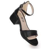 Kiko KidsSheila Cilt Günlük Kız Çocuk 4 Cm Topuklu Sandalet Abiye Ayakkabı