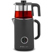 King KCM387 Çaystar Siyah Dijital Çay Makinesi
