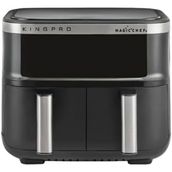 King KYF32 Pro Magicchef Plus Dual 4+4 lt Siyah Airfryer