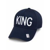 KING Nakışlı Lacivert Erkek Beyzbol Şapkası | 3D Nakış, Ayarlanabilir Bant