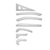 Kingstar Şeffaf Plastik Riga Cetvel Takım (7 Parça)