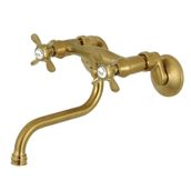 Kingston Brass KS116SB Ayarlanabilir Merkez Duvara Monte Banyo Bataryası
