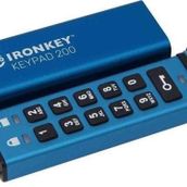 Kingston IKKP200-128GB 128 GB IronKey Keypad 200 FIPS 140-3 LVL 3 Pending Flash Bellek