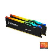 Kingston KF560C30BBEAK2-64TR Beast RGB Expo 64 GB DDR5 6000 MHz CL30 Masaüstü Performans RAM Kit