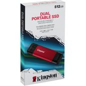 Kingston SPSD/512GB 512 GB USB 3.2 GeN 2.2 Type-C Mini Kırmızı Taşınabilir SSD