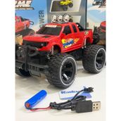 Kinku Uzaktan Kumandalı Şarjli Arazi Arabası Full Fonksiyon Işıklı Drift Çeken Hızlı Safari 25X17 cm - Kırmızı