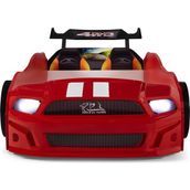 Kırmızı Arabalı Yatak Sport Mst Full Ledli Kumandalı ve Müzikli - 90 x 190 cm