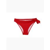 Kırmızı Bir Taraf Kalın İp Bağcıklı Bikini Altı