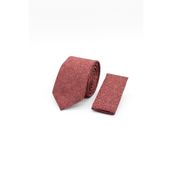 Kırmızı Desenli 6 Cm Kravat