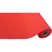 Kırmızı Kıvırcık Halı Kapı Önü Karmaşık Paspas 14 mm Su Emiçi Kıvırcık Yolluk - 10 x 70 cm