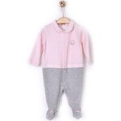 Kiti Kate S57966 - 0 - 3 Ay - Smart Pötikare Önden Çıtçıt Pembe Bebek Tulum