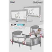 Kiwi Çocuk Yatak Koruyucu Bariyeri Ve Yatak Korkuluğu, Ekstra Dolgulu Kumaş Bed Guard
