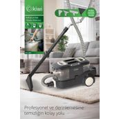 Kiwi KCC-4325W Siyah Koltuk Halı Yıkama ve Leke Çıkarma Makinesi